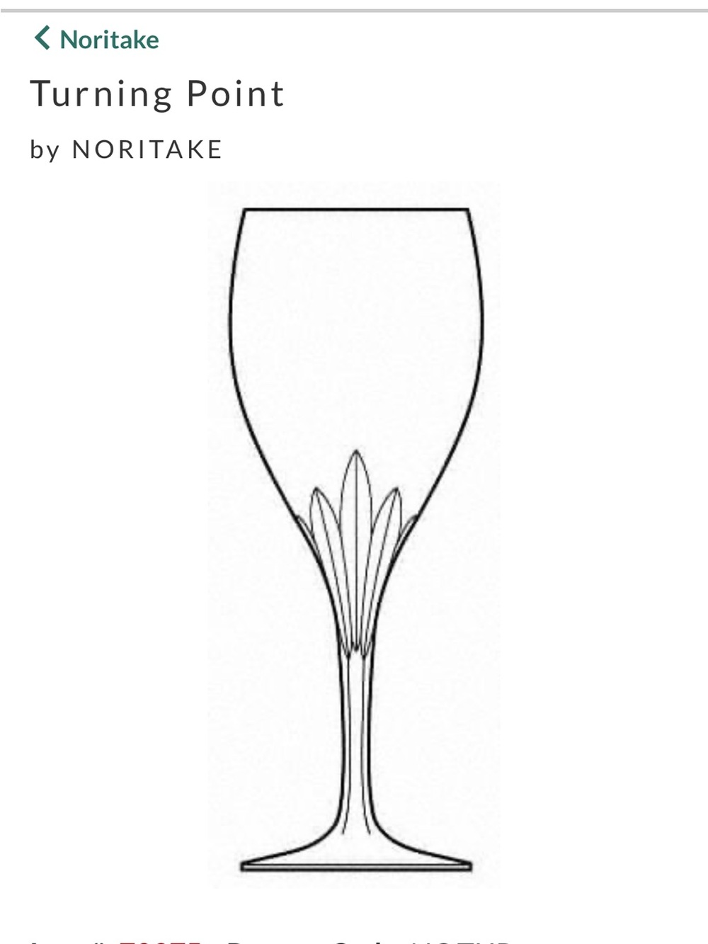 Set of 7 Noritake? turning Point wine glasses vintage.